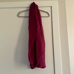 Maroon/Berry Sheer Infinity Scarf